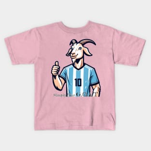 Soccer Legend Goat - Ultimate G.O.A.T. Tribute Kids T-Shirt